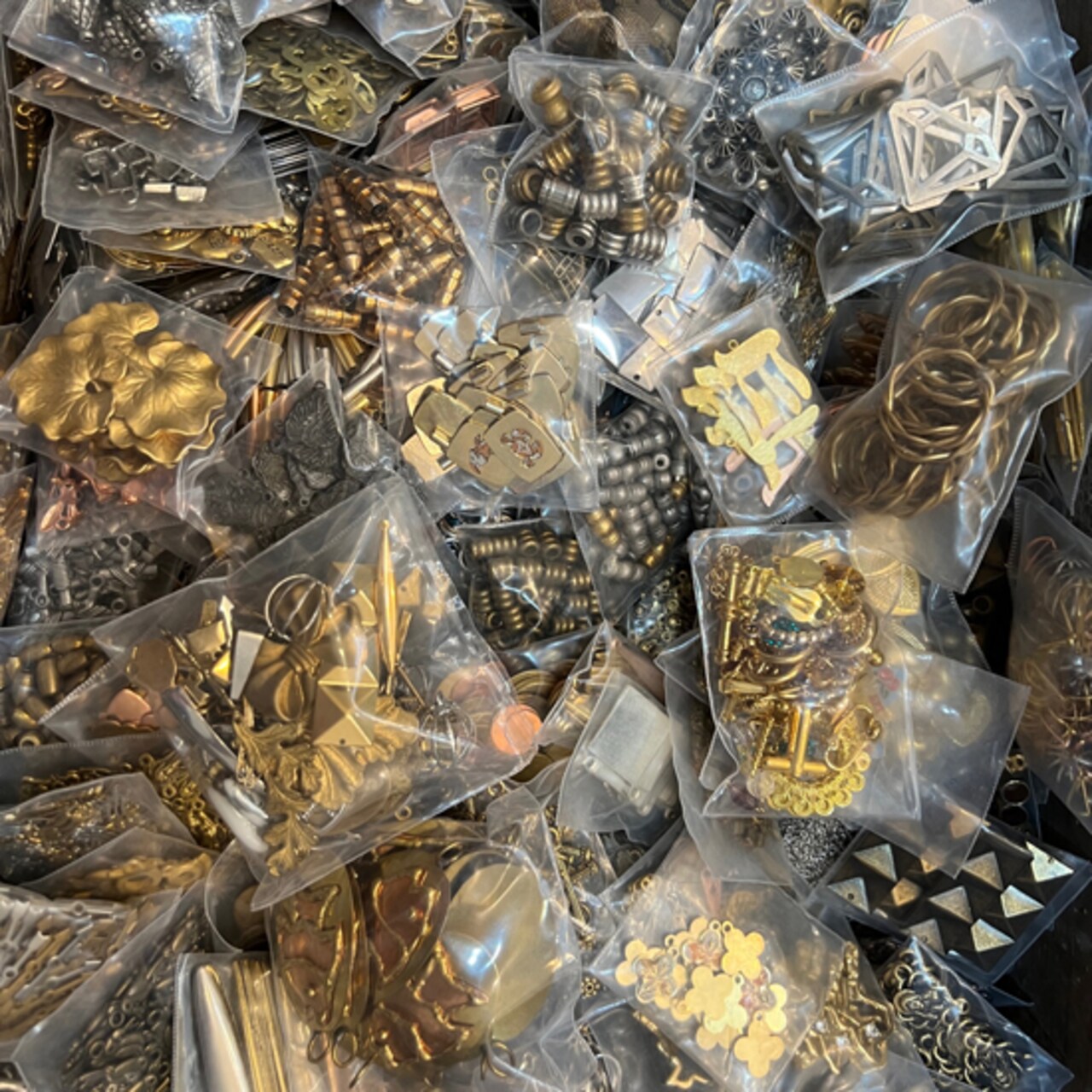 Mystery Bulk Wholesale Lot of Metal Charms & Metal Findings and Components